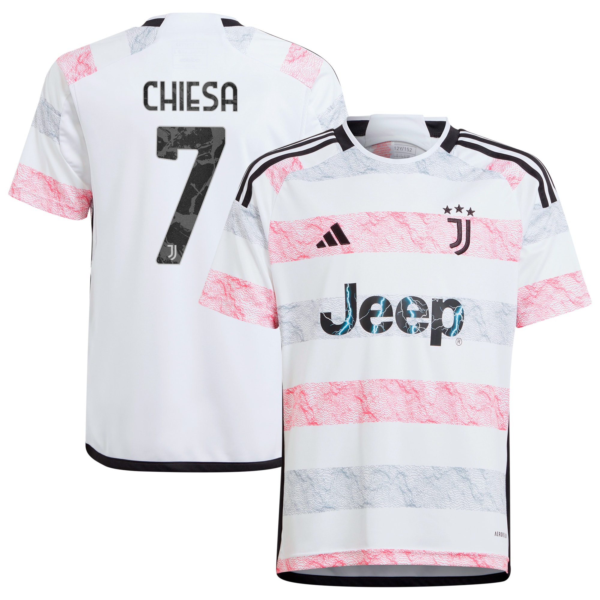 Federico Chiesa Juventus Youth 2023/24 Away Replica Jersey – White