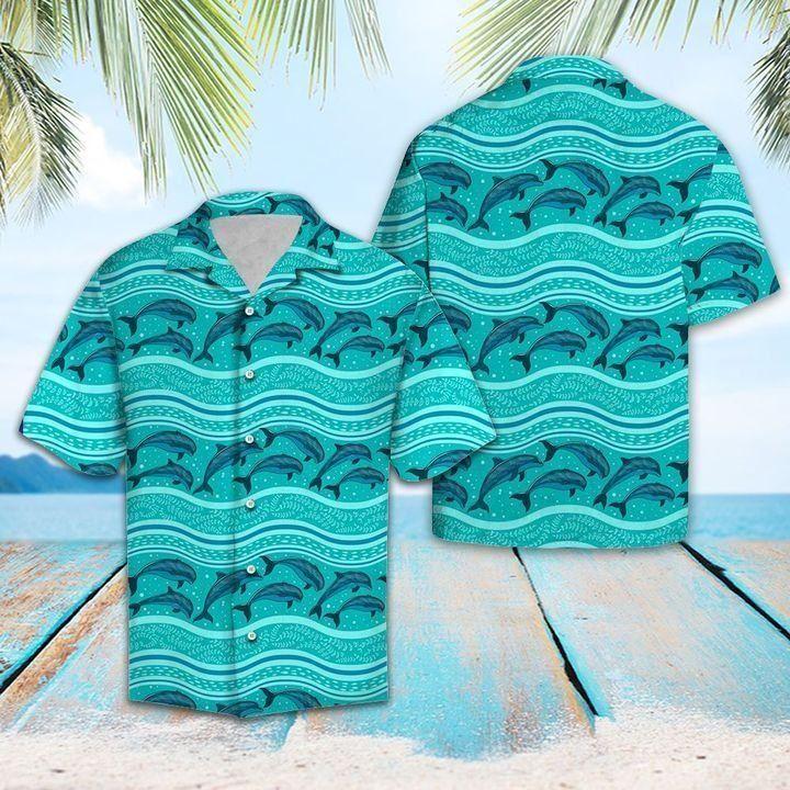 Beach Shirt Discover Cool Love Dolphin – Hawaiian Shirts – Td171