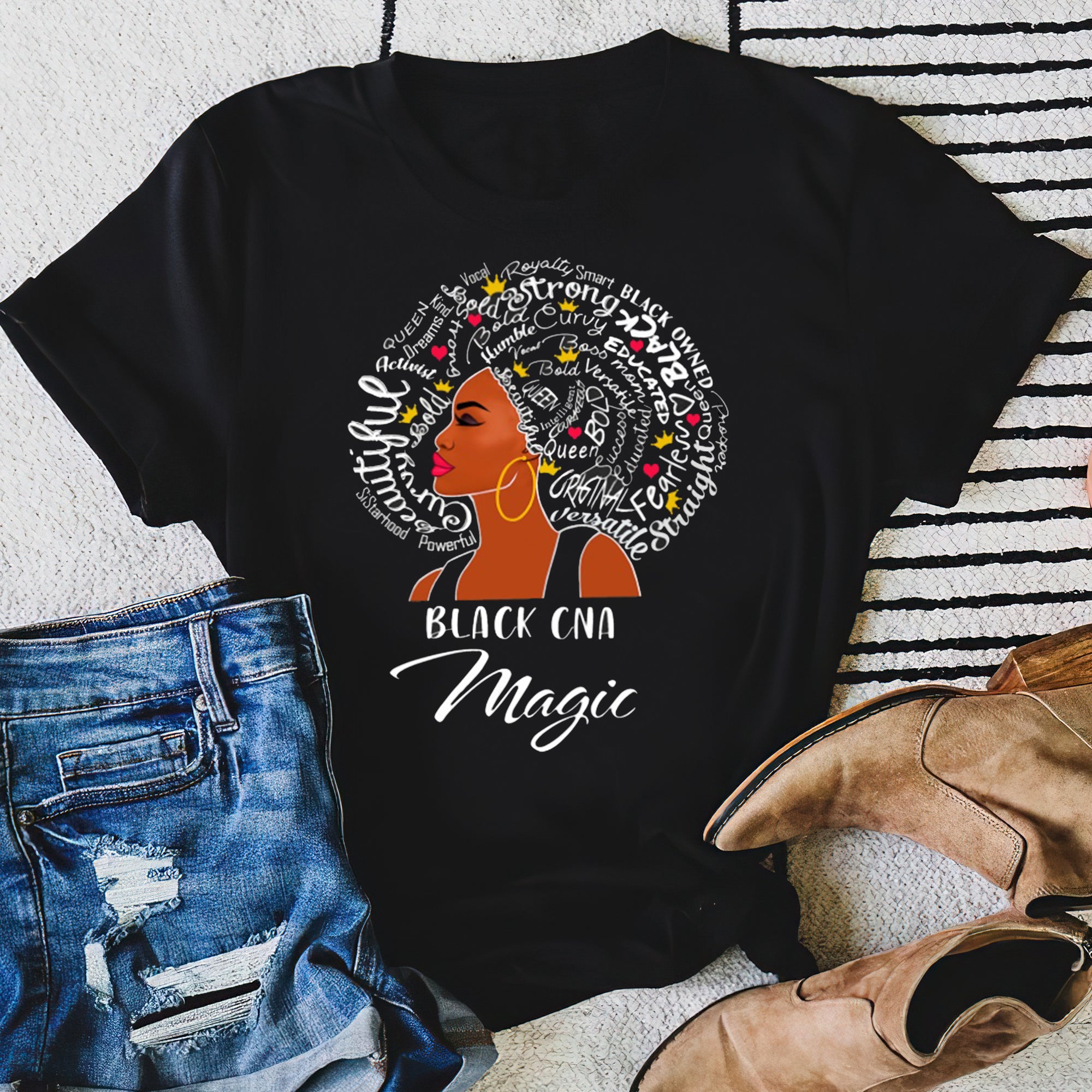 Black Queen Vocal Royal Smart Owned Beautiful Cna Magic T-Shirt