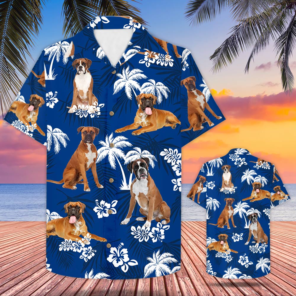 Boxer Hawaii Shirt For Dog Lovers Ha88148