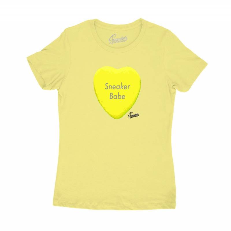 Womens Citron Tint 6 Shirt – Candy Hearts – Light Yellow