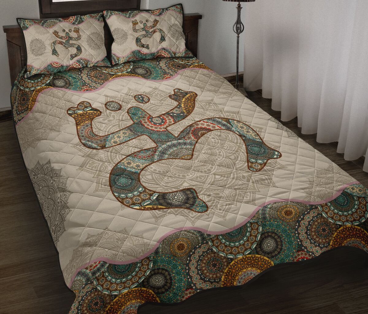 Mandala Frog Puerto Rican Quilt Set 0622