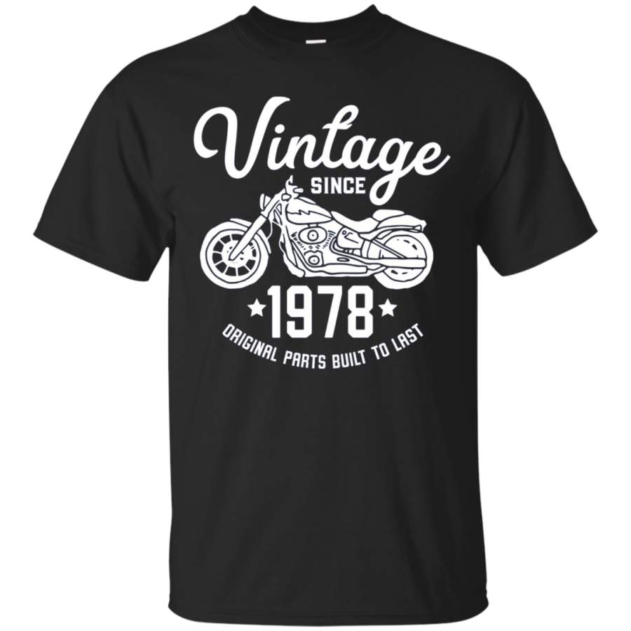 40th Birthday Vintage Retro Motorcycle 1978 Rider T-shirt