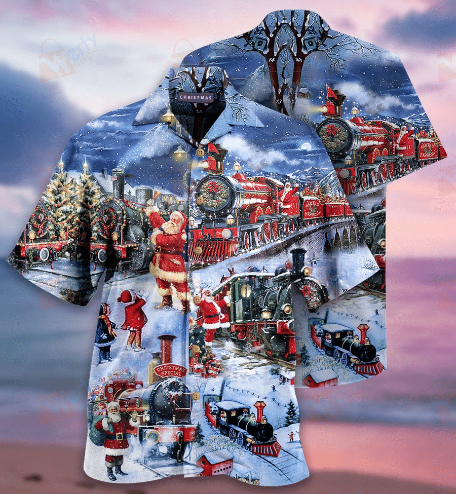 Train To Christmas Hawaii Shirt For Men Women Adult Ha24760