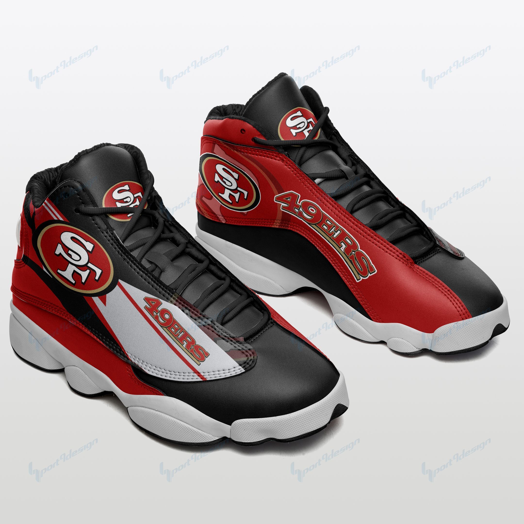 San Francisco 49ers Air JD13 Sneakers 526