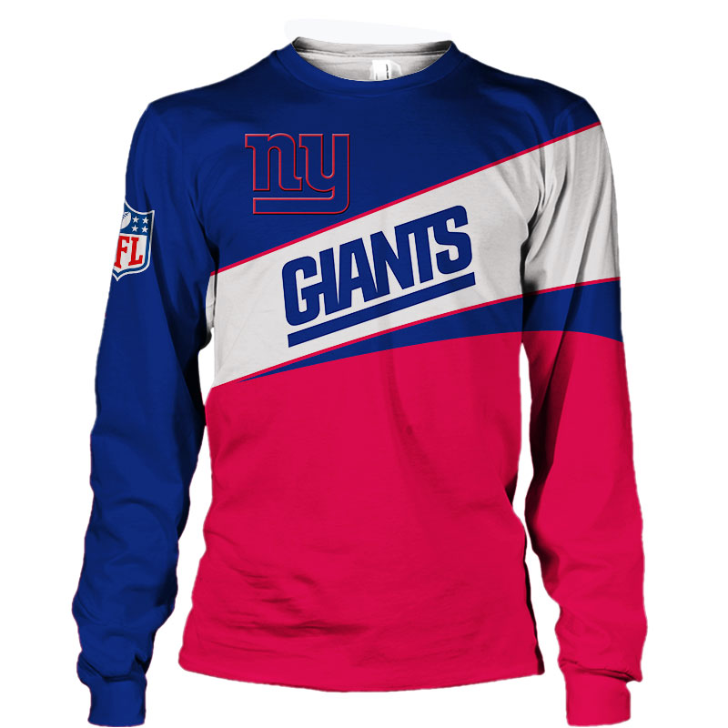 New York Giants Sweatshirt 3D Long Sleeve New Design