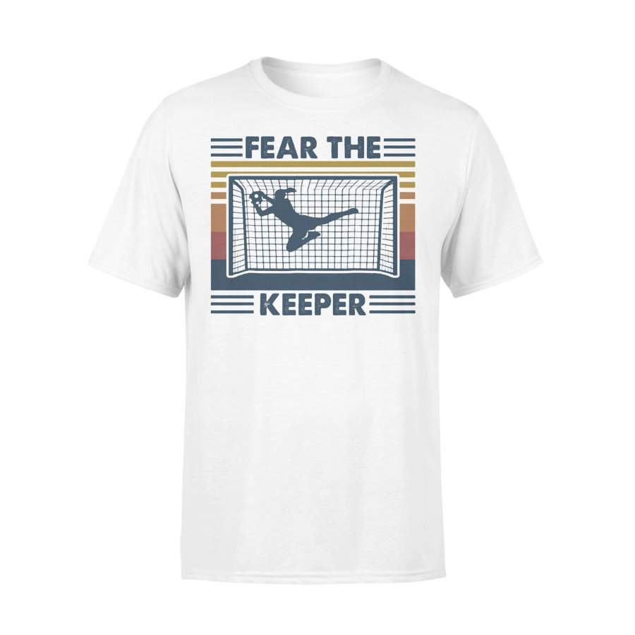 Fear The Keeper Soccer Vintage Retro T-shirt