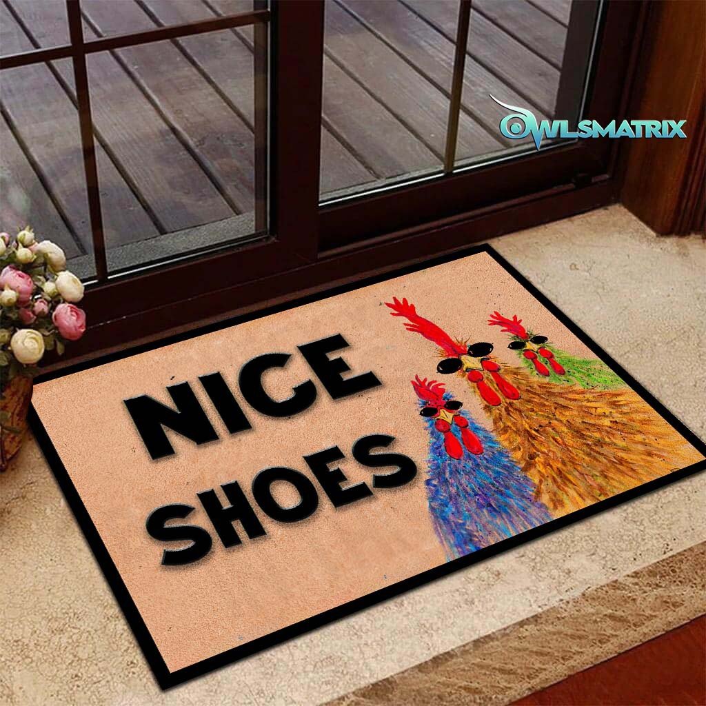 Rooster Nice Shoes Limited – Doormat – OwlsMatrix