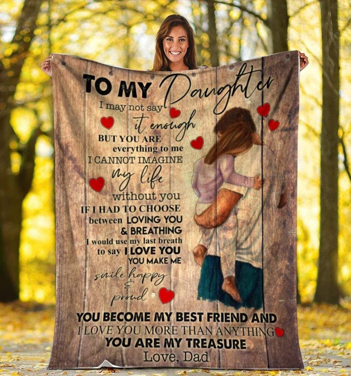 [Personalized Name] You Are My Treasure Fleece Blanket, Sherpa Blanket, Gift For Parent, Family Member, Friends Gift, Christmas Gift, Home Decor, Home Living