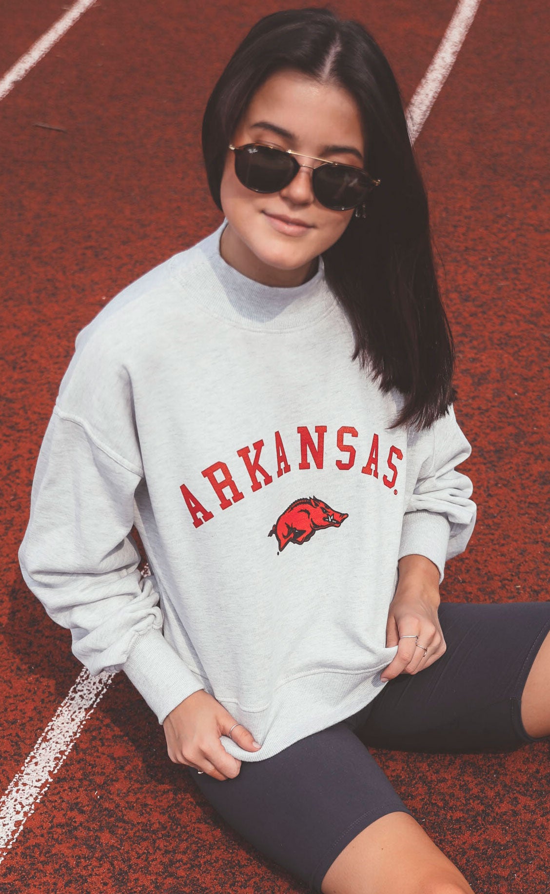 Charlie Southern: Classic Arkansas Cropped Sweatshirt