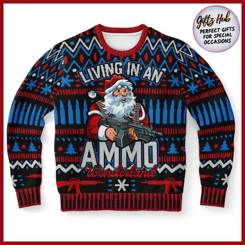 Ammo Shirt Christmas Ugly Sweater, Christmas Ugly Funny Holiday Sweaters