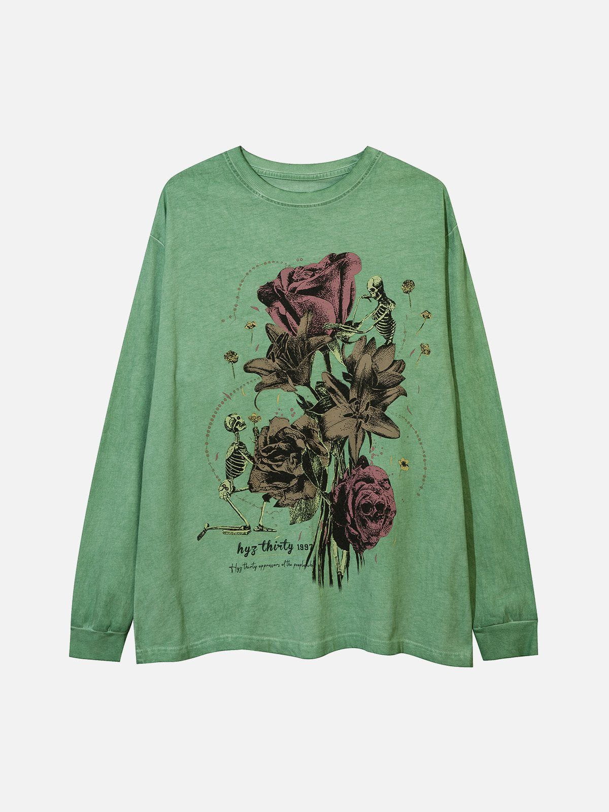 Talishko™ – Rose Skull Print Sweatshirt