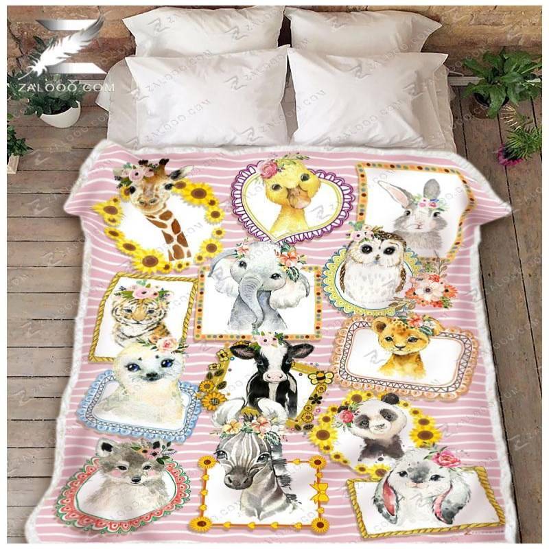 Animal Cute Animals CL25110024MDF Sherpa Fleece Blanket