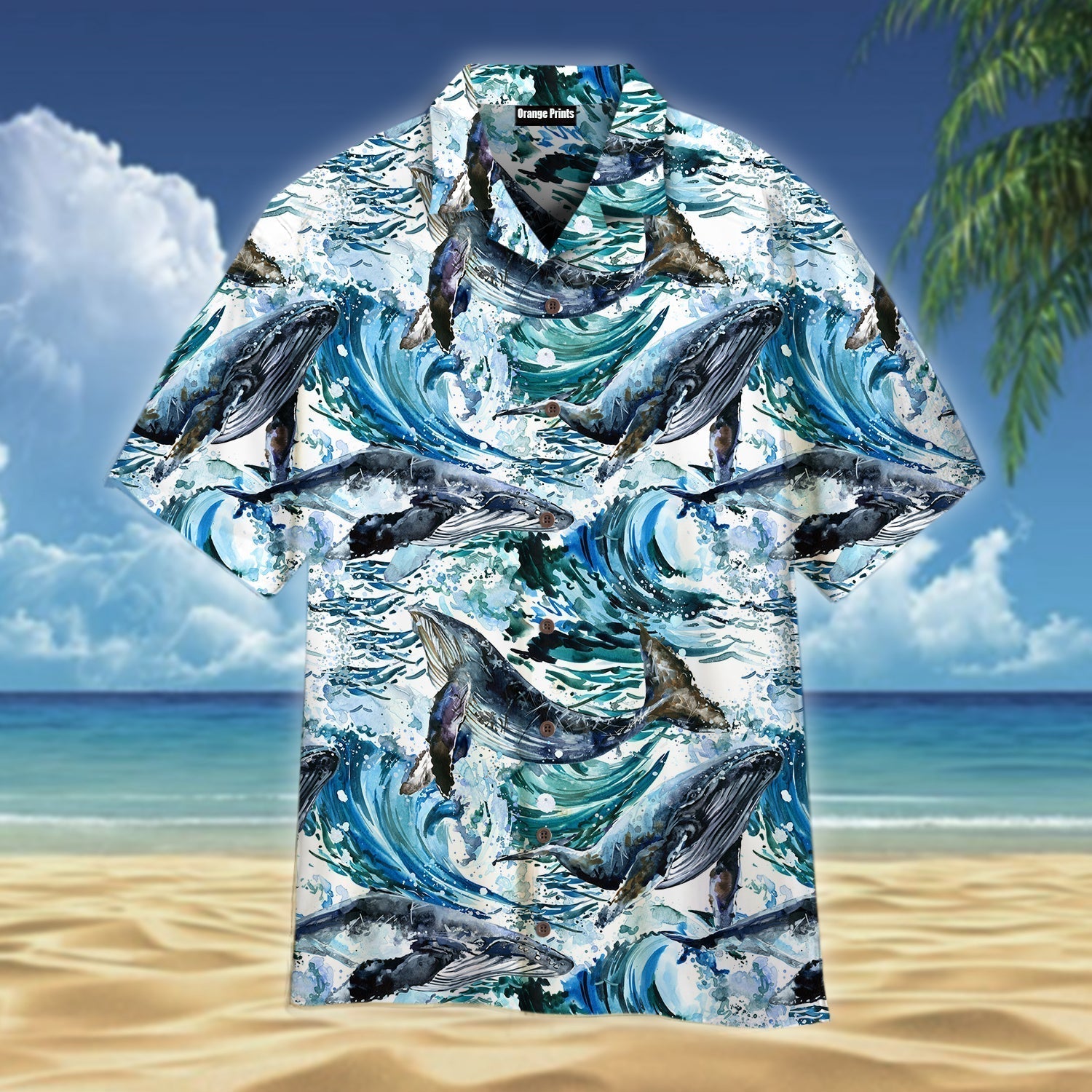 Whales Sea Wave Aloha Hawaii Shirts For Men Women Ha56814