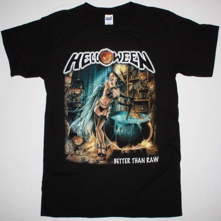 Helloween Better Than Raw Gamma Ray Rage Iron Saviour New Men Black T-Shirt