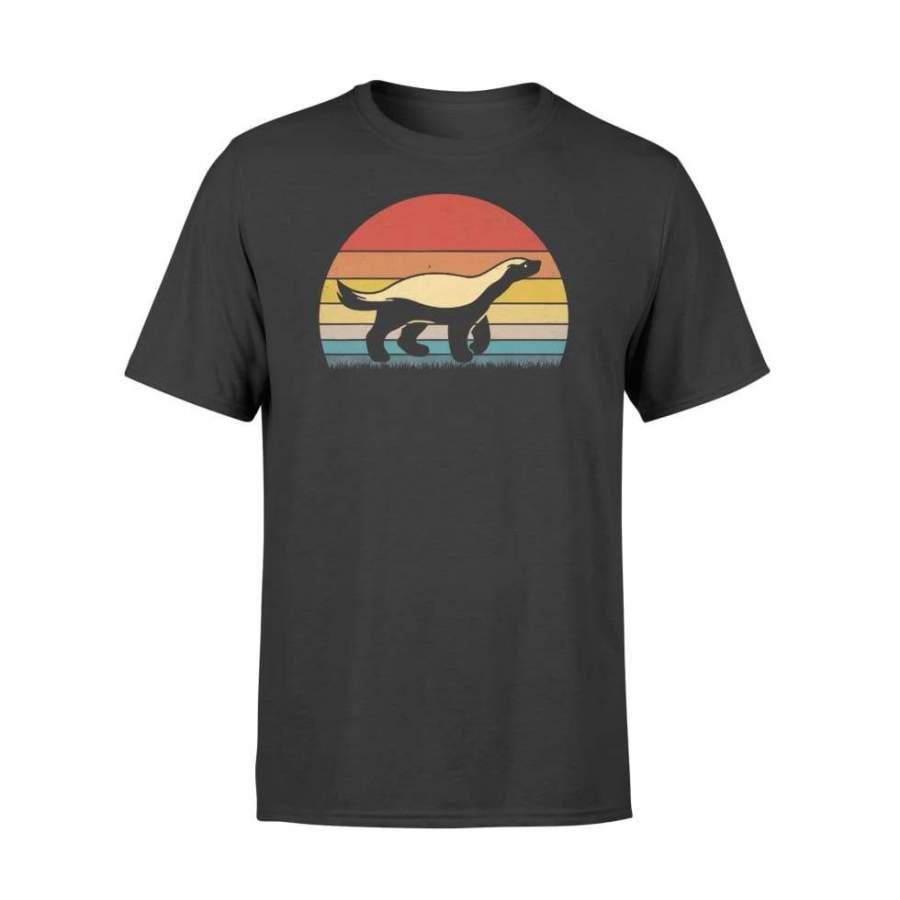 Honey Badger Shirt, Retro Vintage Honey Badger Animal – Standard T-shirt