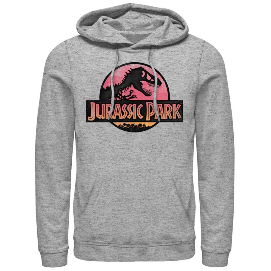 Jurassic Park Men’s Logo Sunset Lightweight Hoodie