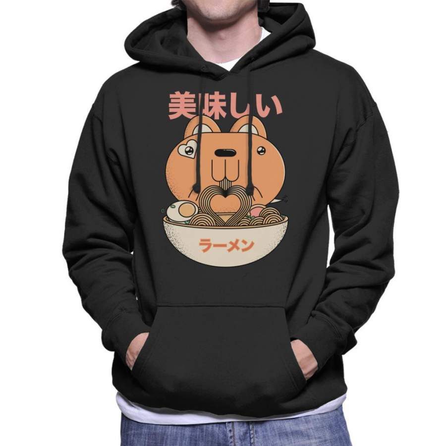 Tasty Ramen Rabbit Men’s Hooded Sweatshirt