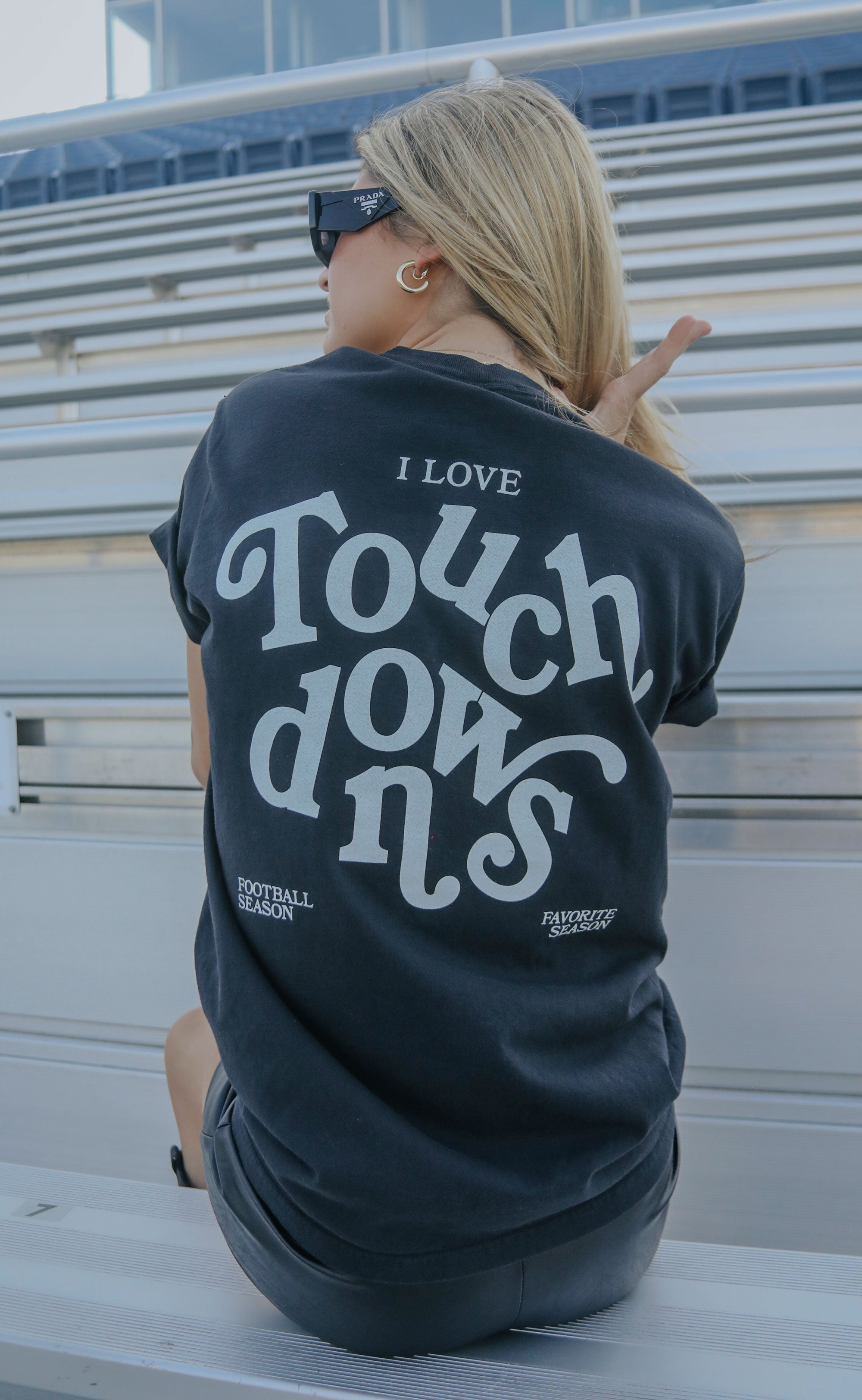 Charlie Southern: I Love Touchdowns T Shirt