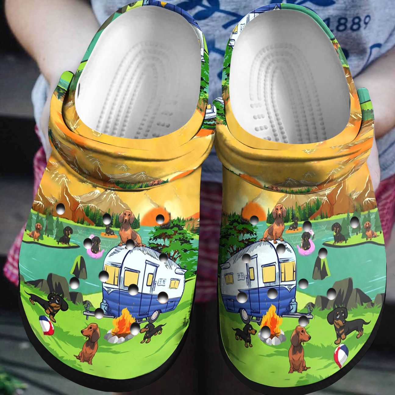 Camping Personalized Clog, Custom Name, Text, Color, Number Fashion Style For Women, Men, Kid, Print 3D Camping Best Friends