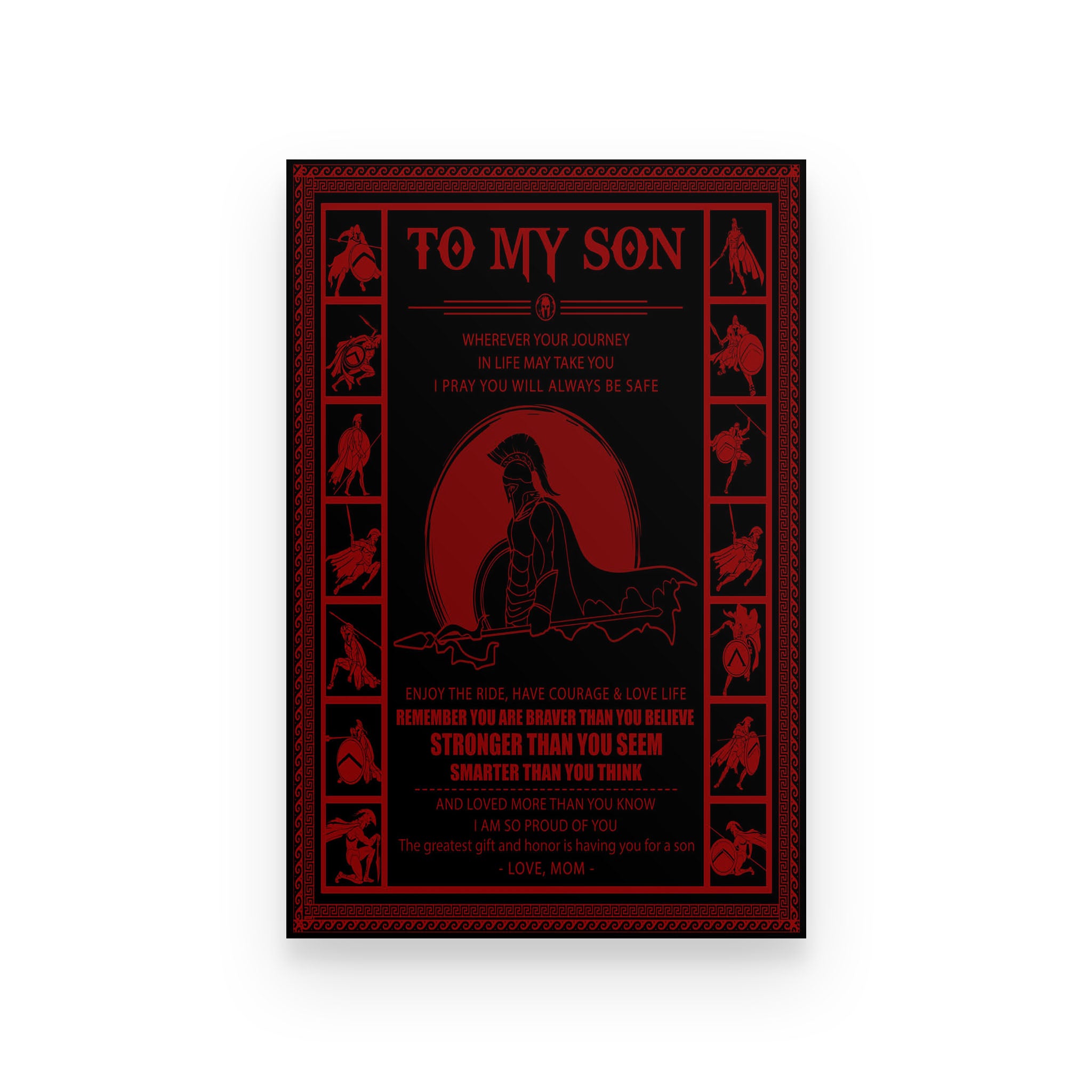 Spartan poster mom to son you are stronger than you seem