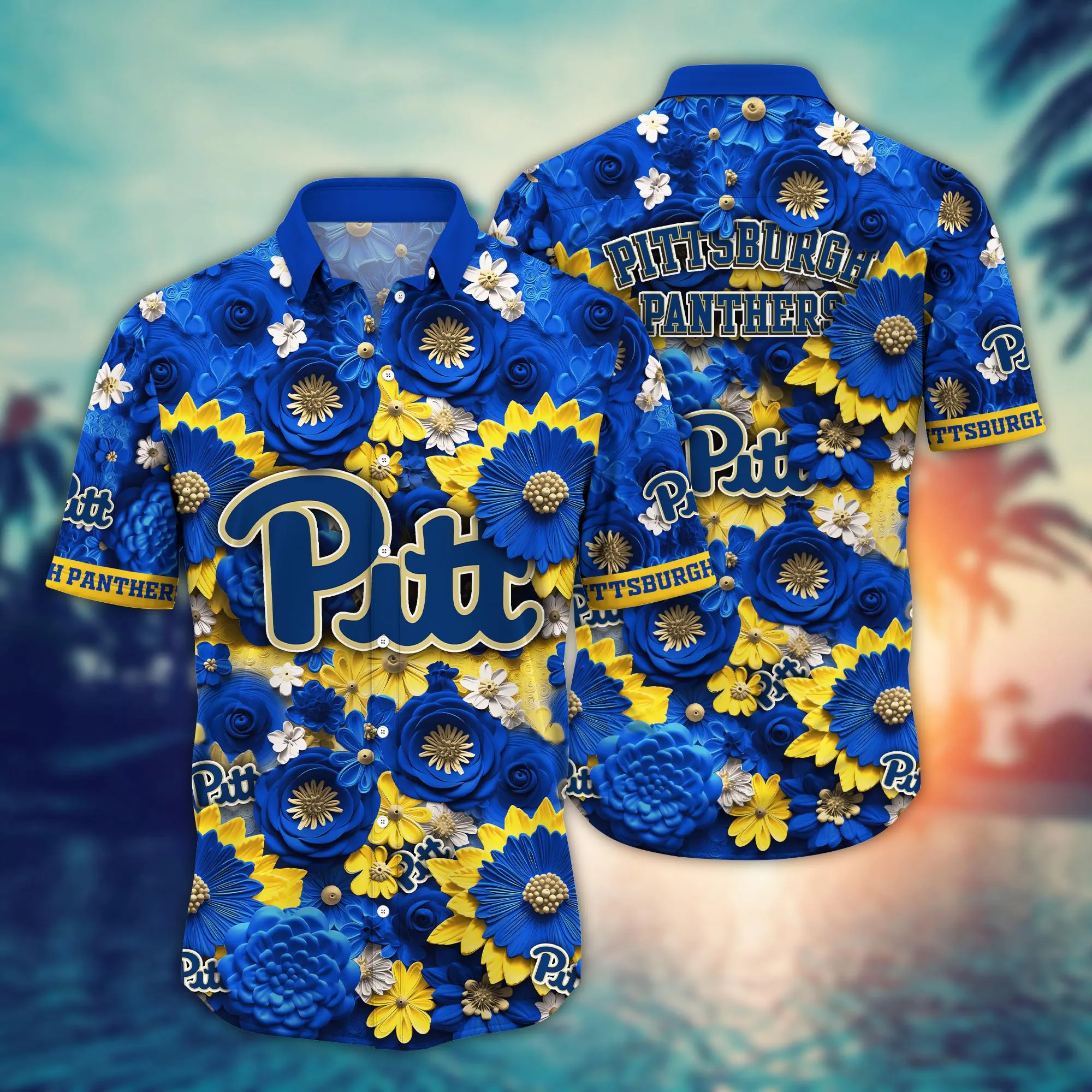 Pittsburgh Panthers NCCA Hawaiian Shirt Trending For This Summer Customize Shirt Any Team