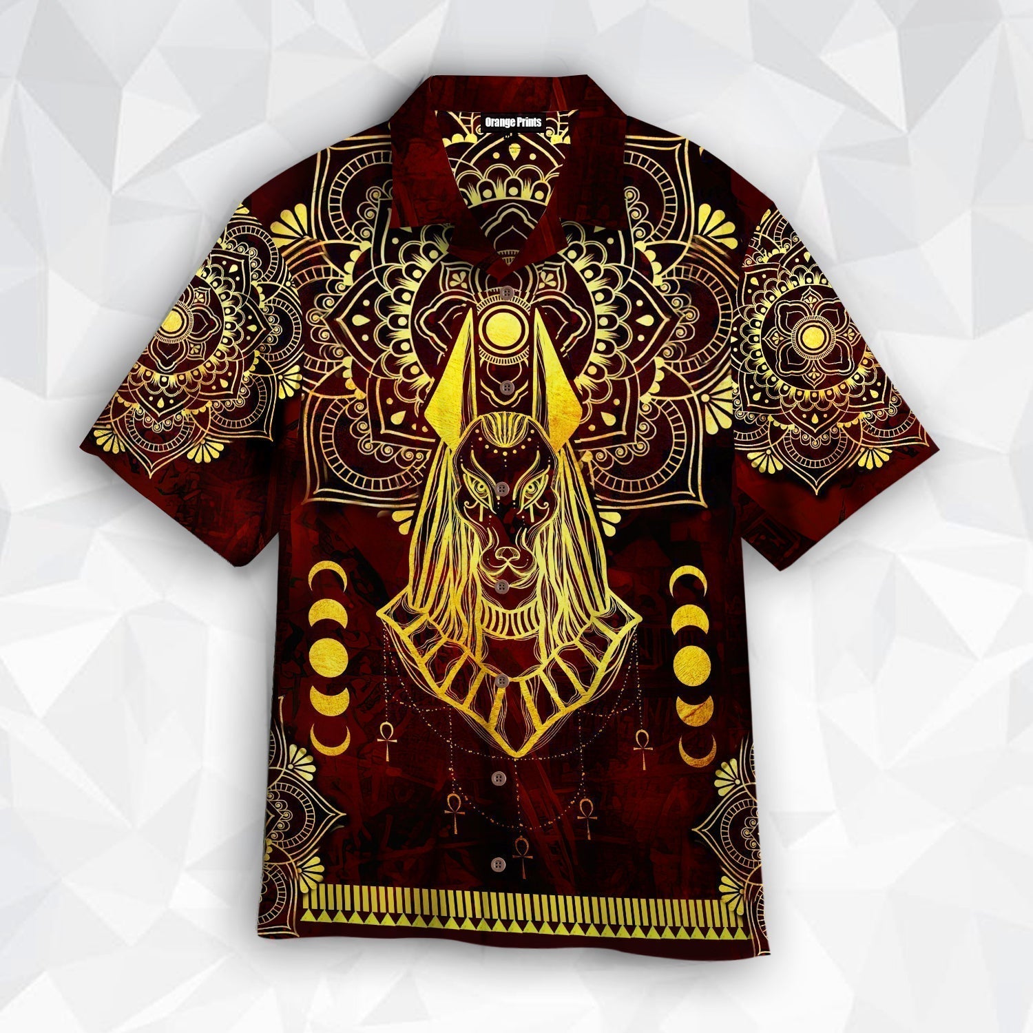 Ancient Egypt Anubis Pattern Hawaii Shirt For Men Women Ha79876