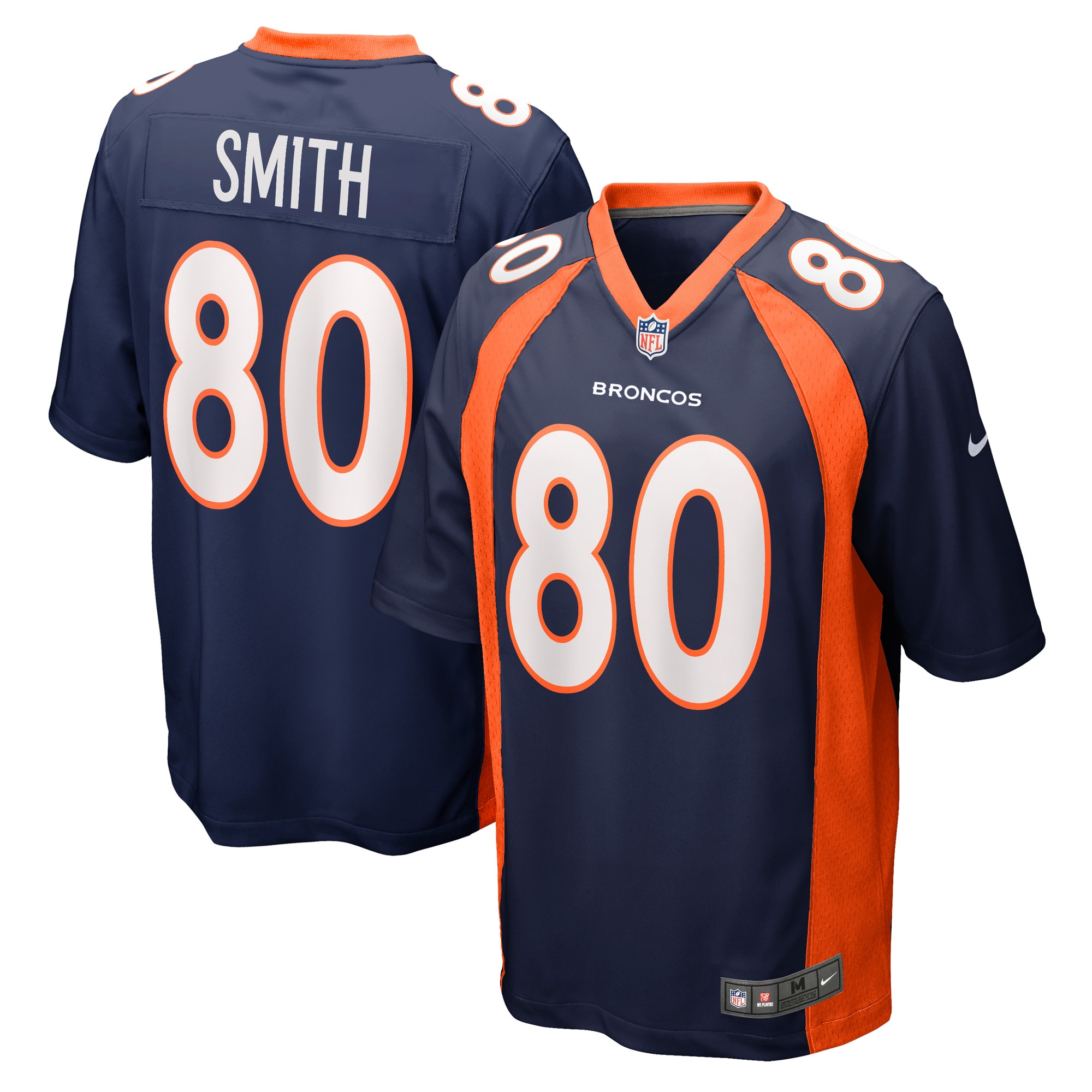 Men’s Denver Broncos Rod Smith Navy Retired Player Jersey