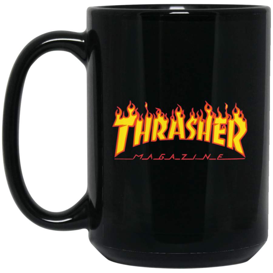 Thrasher Magazine Flame Black Big Mug