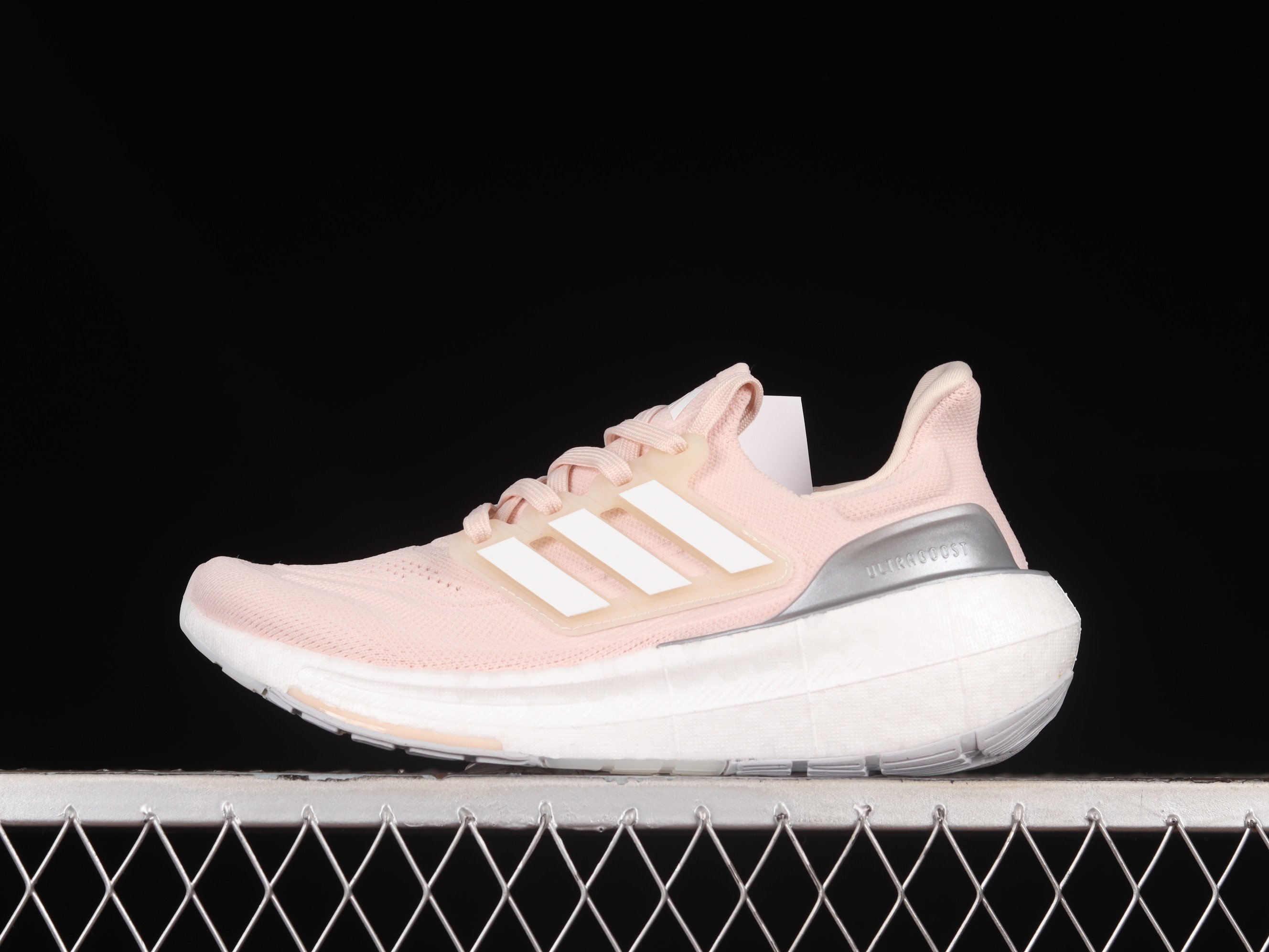 adidas Ultraboost Light PinkWhiteGrey Rose Shoes Sneakers SNK817749158