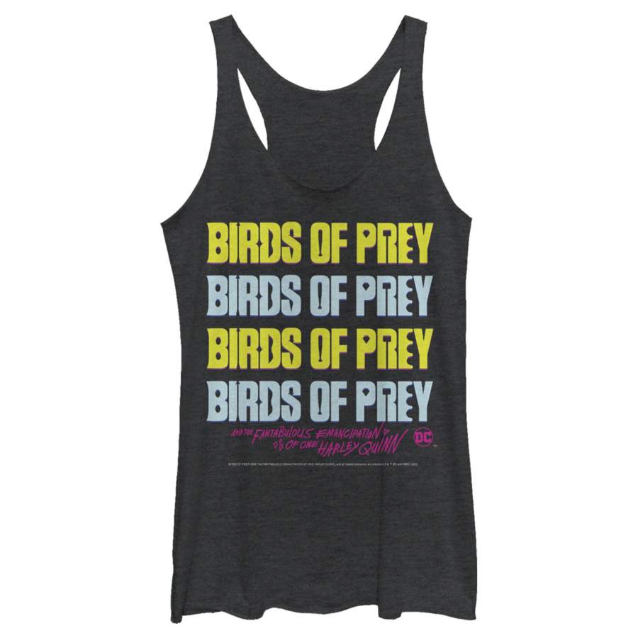 Birds of Prey Women’s Logo Stack  Racerback Tank