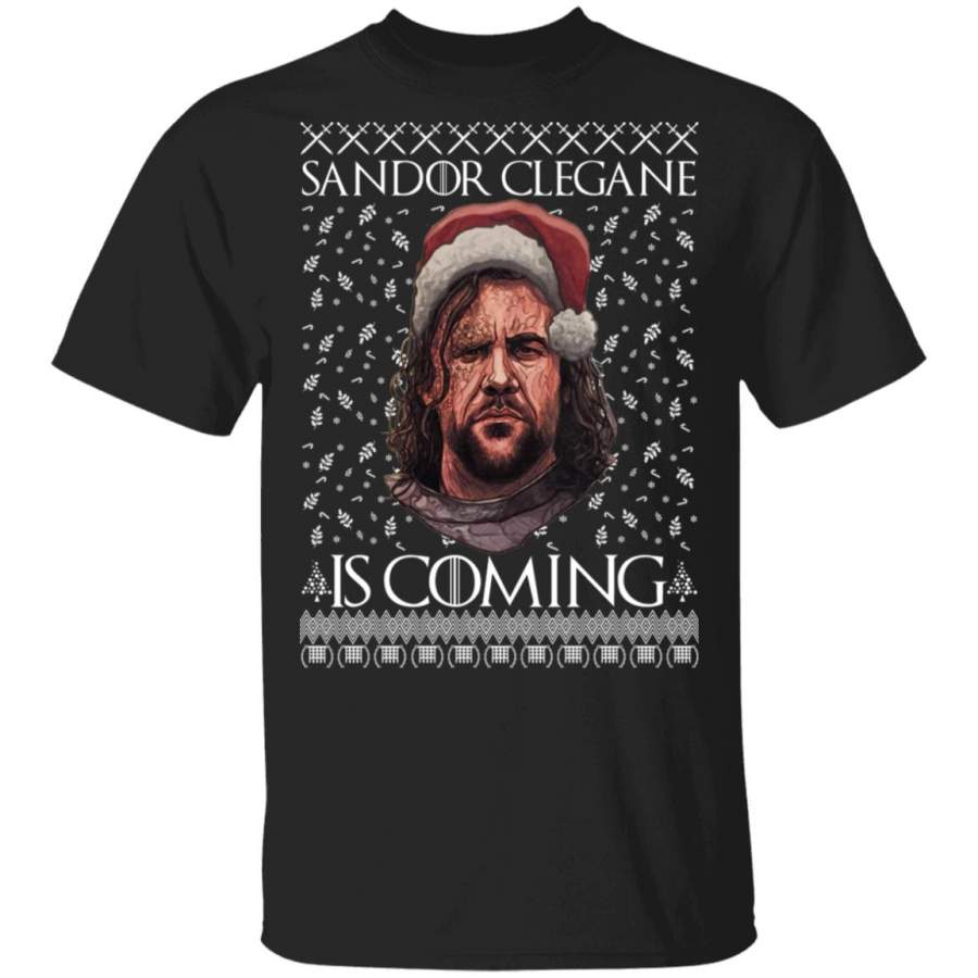 THE HOUND Game of Thrones Sandor Clegane Is Coming Ugly Christmas Sweater, Hoodie