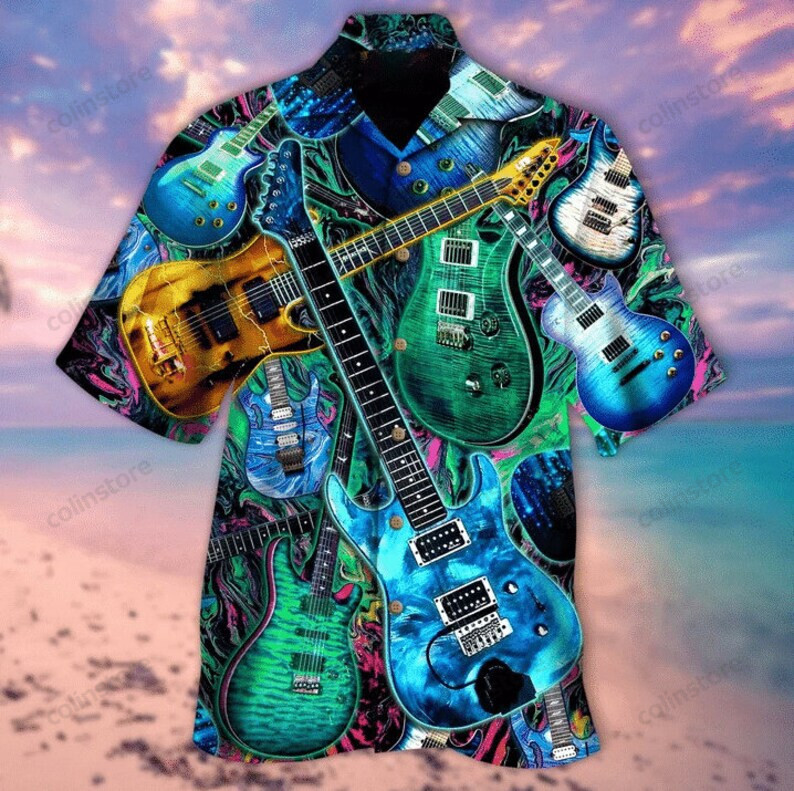 Music Is What Feelings Sound Like Guitar Hawaii Shirt Aloha For Summer Ha9906