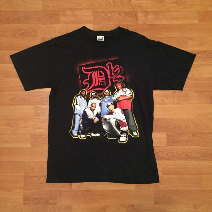 D12 Eminem Proof 2004 US Tour Anvil T-Shirt Tee Rap Hip Hop Mens Medium