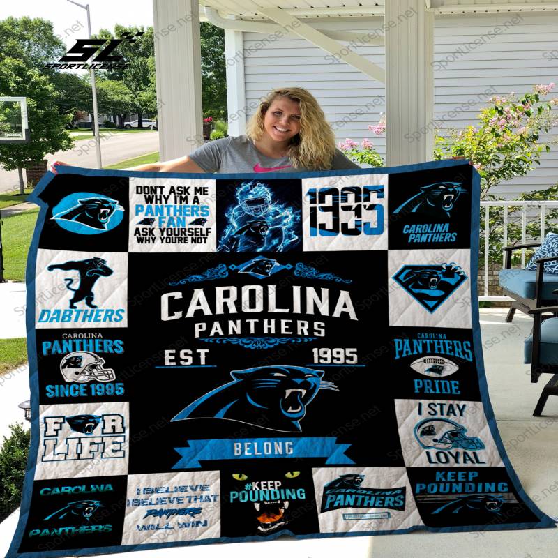 Carolina Panthers quilt blanket 01