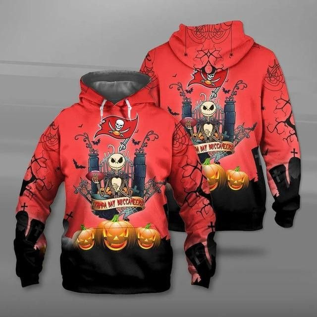 Tampa Bay Buccaneers Halloween 89 Unisex 3D Hoodie Gift For Fans