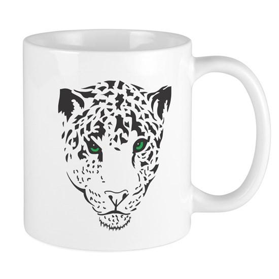 Snow Leopard Mug Face