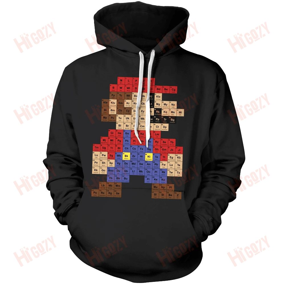 Super Mario Elements Unisex Pullover Hoodie