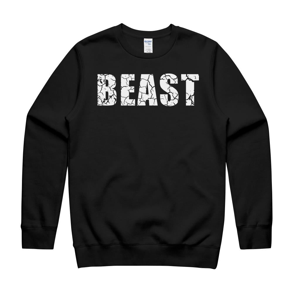 Beast Workout Gym Sport Mode Trendy Cool Looking T-Shirt Crewneck Sweatshirt