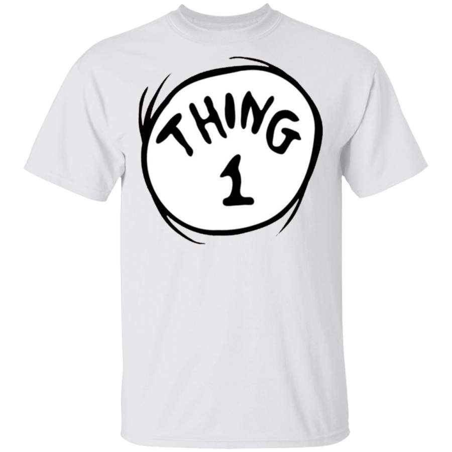 Dr. Seuss Thing 1 Emblem RED T shirt