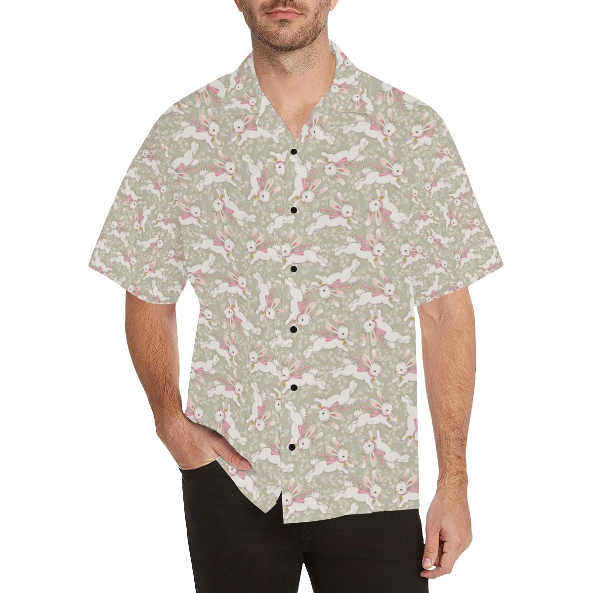 Bunny Pattern Print Design 06 Hawaiian Shirt