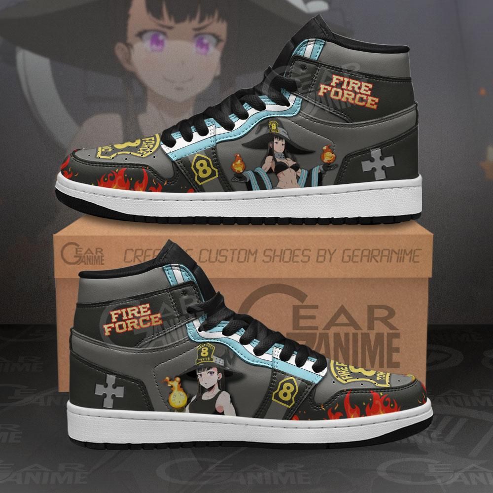Fire Force Maki Oze Custom Anime Air Jordan Shoes Sport Sneakers