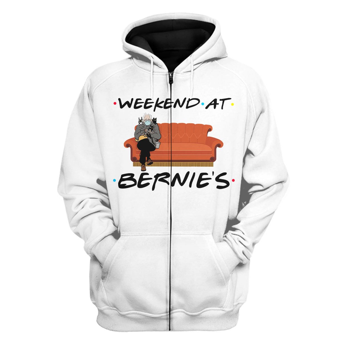 Weekend At Bernies 2D Zip Hoodie QM2329