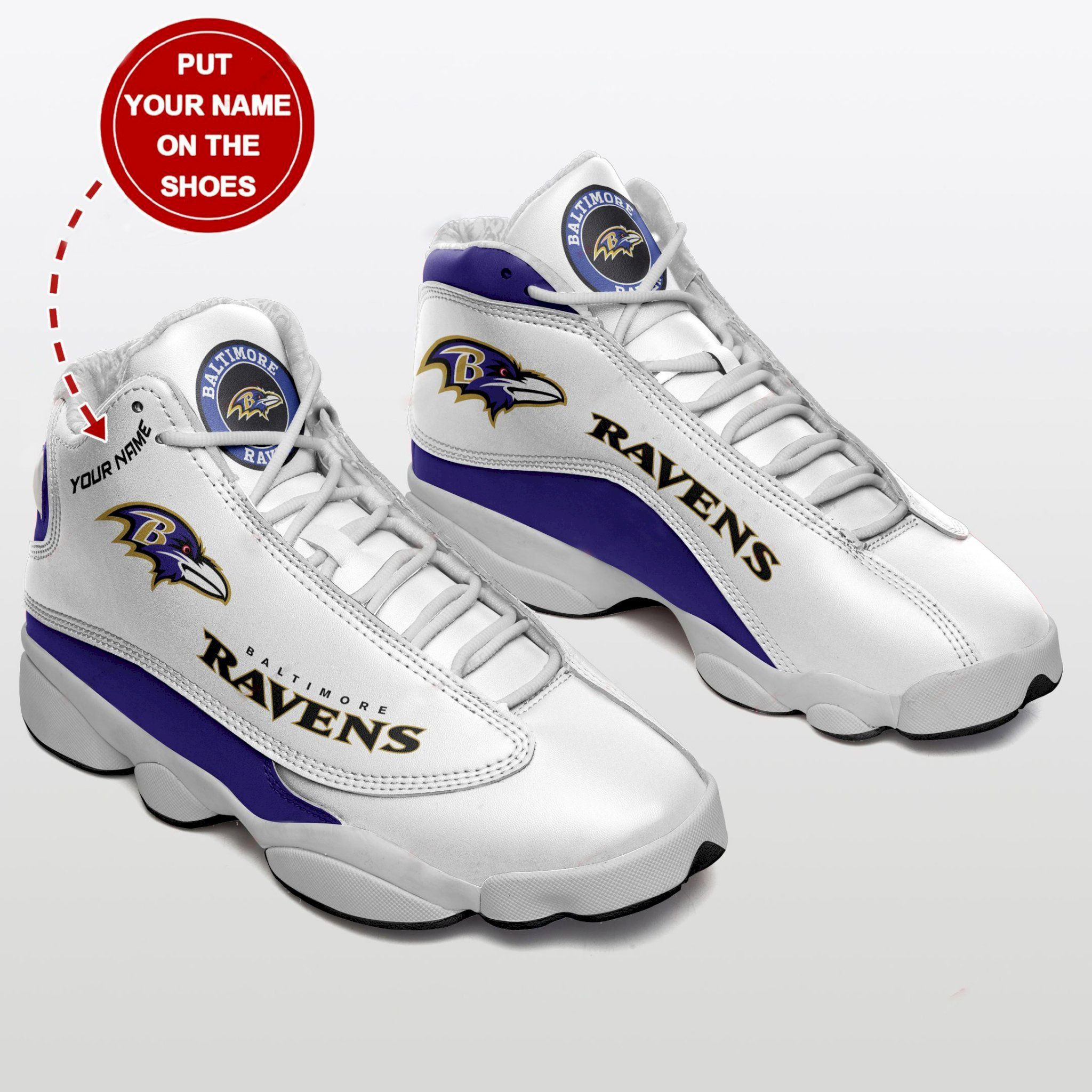 Baltimore Ravens  Jordan 13 Sneakers Personalized Sport Shoes For Fan Sneakers