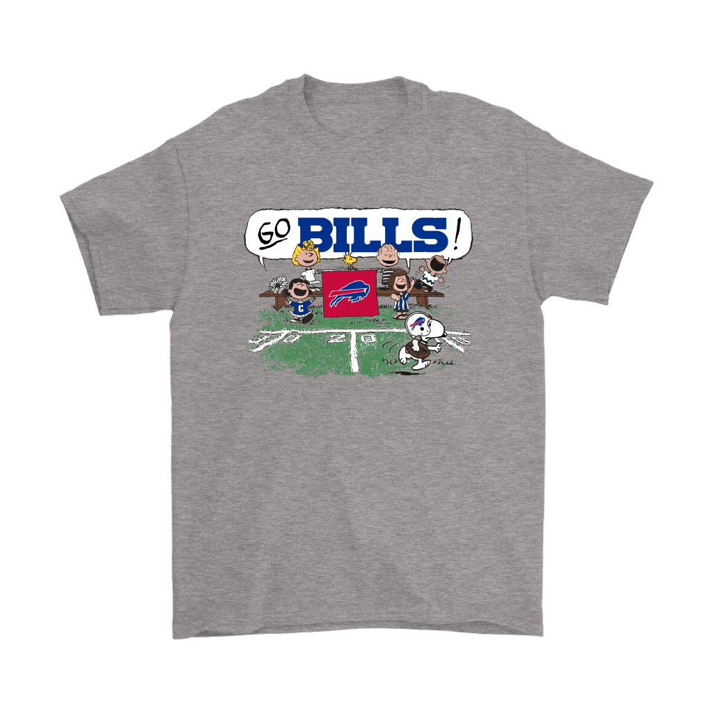 Buy The Peanuts Cheering Go Snoopy Buffalo Bills T-Shirt