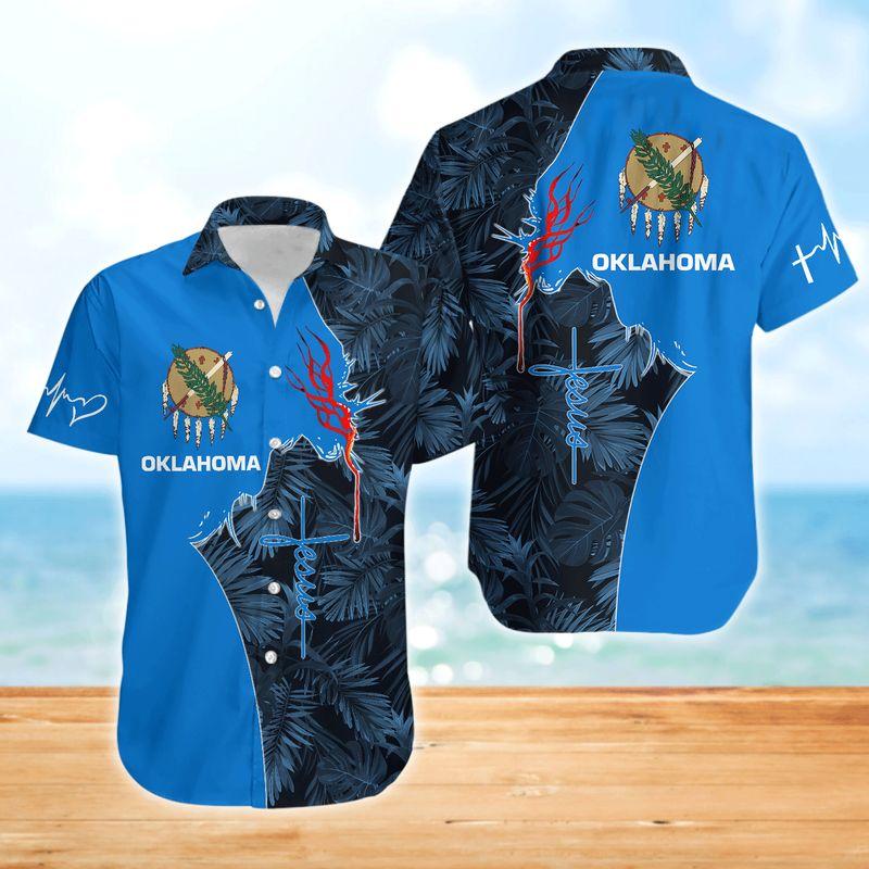 Jesus Oklahoma Hawaiian Shirt | Unisex | Adult | Hw7008 – Jamestees Store