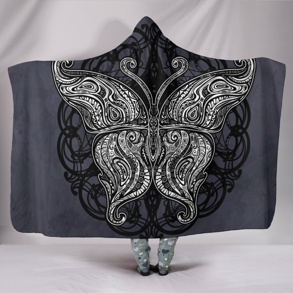 Mandala Butterfly Hooded Blanket Amazing Gift Idea