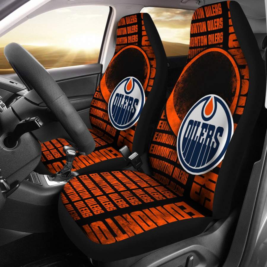 Gorgeous The Victory Edmonton Oilers Car Seat Covers