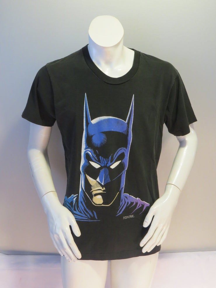 Vtg Batman Classic Face Graphic 1989 T-Shirt