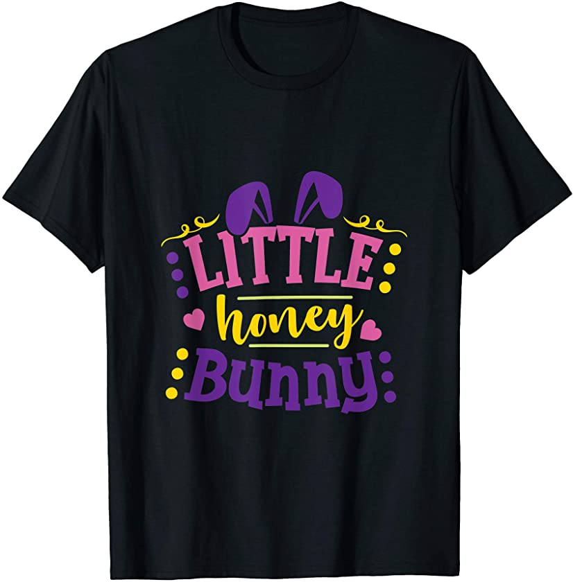 Cute Easter Design Sunday School Egg Hunt Little Honey Bunny T-Shirt